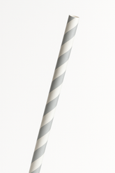 Silver Paper Straws - Elegant Solid Color Drinking Straws